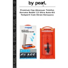 Premium Cep Aksesuar Telefon Koruma Redmi 13 Ultra Auto-Kit Temperli Cam Ekran Koruyucu
