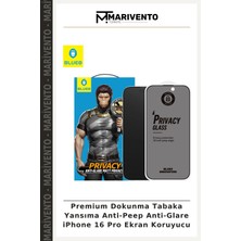 Premium Dokunma Tabaka Yansıma Anti-Peep Anti-Glare iPhone 16 Pro Ekran Koruyucu