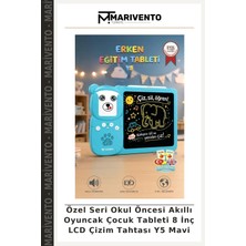 Özel Seri Okul Öncesi Akıllı Oyuncak Çocuk Tableti 8 Inç LCD Çizim Tahtası Y5 Mavi