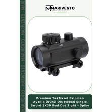Premium Taktiksel Ekipman Avcılık Ürünü Dis Mekan Single Sword 1X30 Red Dot Sight - Spike
