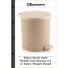 Delux Serisi Safir Pedallı Çöp Kovasu 3,5 Lt Salon Tezgah Düzen