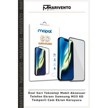 Özel Seri Teknoloji Mobil Aksesuar Telefon Ekranı Samsung M33 6d Temperli Cam Ekran Koruyucu