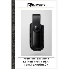 Premium Savunma Kaliteli Pratik Deri Tekli Şarjörlük