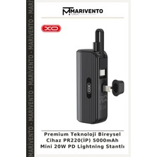 Premium Teknoloji Bireysel Cihaz PR220(İP) 5000MAH Mini 20W Pd Lightning Stantlı