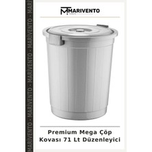 Premium Mega Çöp Kovası 71 Lt Düzenleyici