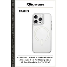 Premium Telefon Aksesuarı Mobil Aksesuar Cep Kılıfları Iphone 16 Pro Magsafe Şeffaf Kılıf