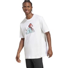 Adidas Doodle Hunt Bike Erkek Beyaz Tişört