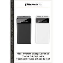 Özel Üretim Enerji Seyahat Yedek 30.000 Mah Taşınabilir Şarj Cihazı 22.5W