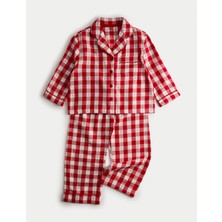 Marks & Spencer Ekose Desenli Pijama Takımı