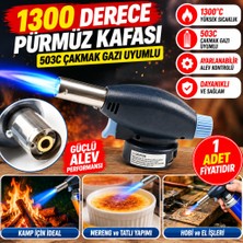 Efnaz Style 1300 Derece 503C Çakmak Gazı Uyumlu Pürmüz Kafası Kamp , Mereng Yapımı Için Pürmüz Başlığı (Adet Fiyatıdır)