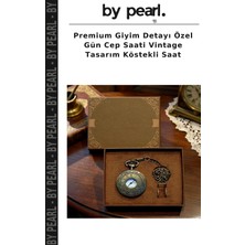 Premium Giyim Detayı Özel Gün Cep Saati Vintage Tasarım Köstekli Saat