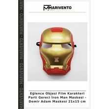 Eğlence Objesi Film Karakteri Parti Gereci Iron Man Maskesi - Demir Adam Maskesi 21X15 cm