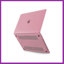 Bezos Macbook Pro 13 2021 Macbook Buzlu Kapak - Pembe BEZ10