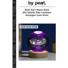 Özel Seri Masa Üstü Stil Sahibi Oda Lambası Gezegen Cam Küre