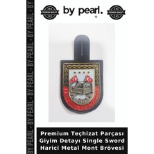 Premium Teçhizat Parçası Giyim Detayı Single Sword Harici Metal Mont Brövesi