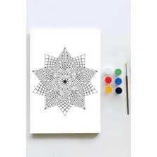 Mandala Tuval Kanvas Tablo Boyama Hobi Seti 50X70CM
