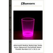 Alternatif Hediye Bekarlığa Veda Gece Eğlencesi Partyglow Neon Pembe Bardak 8.5 x 10.5 cm