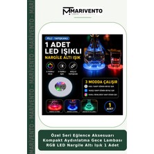 Özel Seri Eğlence Aksesuarı Kompakt Aydınlatma Gece Lambası Rgb LED Nargile Altı Işık 1 Adet