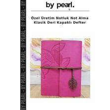 Özel Üretim Notluk Not Alma Klasik Deri Kapaklı Defter