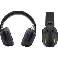 Ersert Ergonomik Kablosuz Rgb Oyuncu Kulaklığı Pc ve Konsol Uyumlu