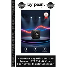 Bluetooth Hoparlör LED Işıklı Speaker D79 Teknik Cihaz Spor Eşyası Bisiklet Aksesuarı