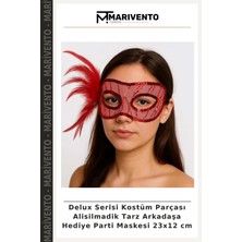 Delux Serisi Kostüm Parçası Alisilmadik Tarz Arkadaşa Hediye Parti Maskesi 23X12 cm