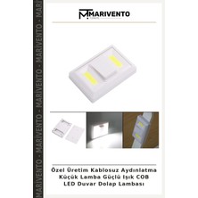 Özel Üretim Kablosuz Aydınlatma Küçük Lamba Güçlü Işık Cob LED Duvar Dolap Lambası