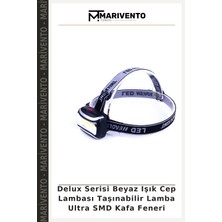 Delux Serisi Beyaz Işık Cep Lambası Taşınabilir Lamba Ultra Smd Kafa Feneri