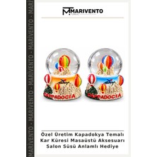 Özel Üretim Kapadokya Temalı Kar Küresi Masaüstü Aksesuarı Salon Süsü Anlamlı Hediye