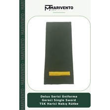 Delux Serisi Üniforma Gereci Single Sword Tsk Harici Nakış Rütbe