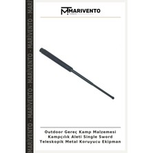 Outdoor Gereç Kamp Malzemesi Kampçılık Aleti Single Sword Teleskopik Metal Koruyucu Ekipman