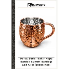 Delux Serisi Bakır Kupa Bardak Sunum Bardağı Göz Alıcı Içecek Kabı