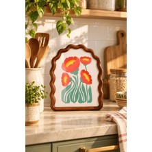Atbyhome Dalgalı Kemer Ahşap Çerçeve 20X25 cm - Kıvrımlı Masa Üstü Fotoğraf Çerçevesi ve Dekoratif Tablo