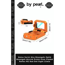 Delux Serisi Atış Nişangahı Optik Nişangah Atıcılık Ürünü Vism Flipdot Reflex M2 Red Dot Sight 22MM