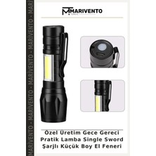Özel Üretim Gece Gereci Pratik Lamba Single Sword Şarjlı Küçük Boy El Feneri