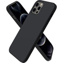 Efnaz Style Apple iPhone 12 Pro Max Kılıf First Silikon - Siyah