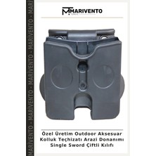 Özel Üretim Outdoor Aksesuar Kolluk Teçhizatı Arazi Donanımı Single Sword Çiftli Kılıfı