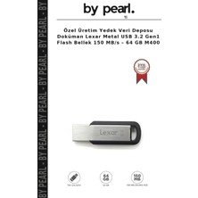 Özel Üretim Yedek Veri Deposu Doküman Lexar Metal USB 3.2 Gen1 Flash Bellek 150 Mb/s – 64 GB M400