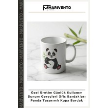 Özel Üretim Günlük Kullanım Sunum Gereçleri Ofis Bardakları Panda Tasarımlı Kupa Bardak