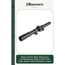 Delux Serisi Spor Aksesuarı Av Malzemesi Spike 4X15 Full Çelik Silah/tüfek Dürbünü 11MM