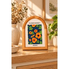 Atbyhome Tokyo Kemer Ahşap Çerçeve 15X20 cm - Kavisli Masa Üstü Fotoğraf Çerçevesi ve Dekoratif Tablo