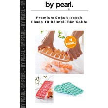 Premium Soğuk Içecek Elmas 18 Bölmeli Buz Kalıbı