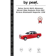 Delux Serisi Akıllı Aksesuar Görsel Obje Radyolu Ürün D82 Kırmızı Bluetooth Hoparlör 15W