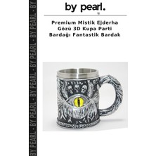 Premium Mistik Ejderha Gözü 3D Kupa Parti Bardağı Fantastik Bardak