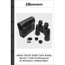 Delux Serisi Uzak Lens Kamp Gereci 7X50 Profesyonel El Dürbünü 1000M/56M-