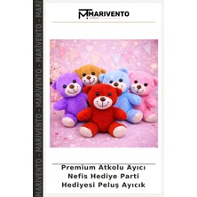 Premium Atkolu Ayıcı Nefis Hediye Parti Hediyesi Peluş Ayıcık