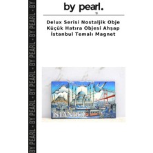 Delux Serisi Nostaljik Obje Küçük Hatıra Objesi Ahşap Istanbul Temalı Magnet
