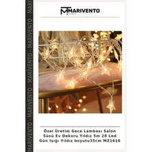 Özel Üretim Gece Lambası Salon Süsü Ev Dekoru Yıldız 5m 28 LED Gün Işığı Yıldız BOYUTU35CM MZ1616