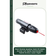 Özel Üretim Anahtar Setli Pil Dahil Avcılar Için Spike Ayarlanabilir Taktik Kırmızı Lazer Sight