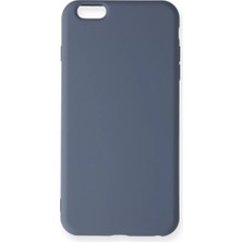 Efnaz Style Apple iPhone 6 Plus Kılıf Nano Içi Kadife Silikon - Gri